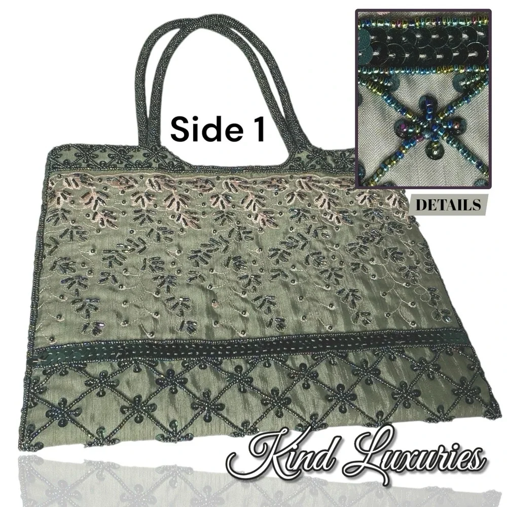 Vintage New Old Stock Beaded And Sequined Bag